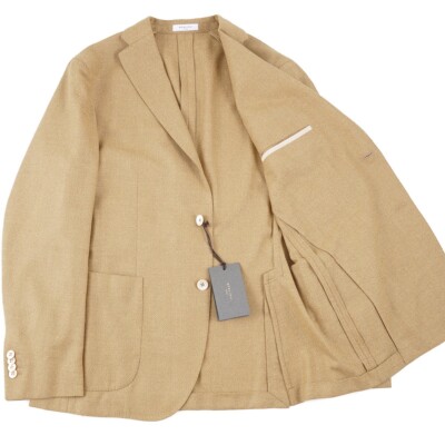 Boglioli Mustard Gold-Tan Woven Wool 'K Jacket' Sport Coat 40R (Eu
