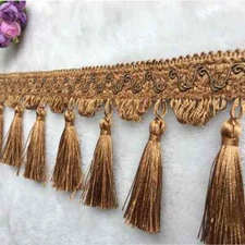 1M Tassel Fringe Trim Sewing Lace Craft Trimmings Edging Curtain Accessories