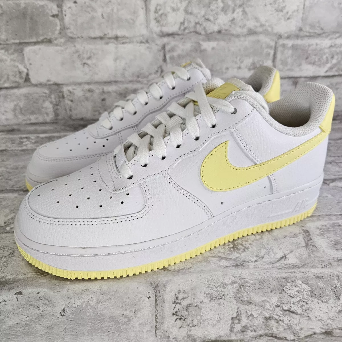 Nike Air Force 1 07 Bicycle Yellow White AH0287 106 Women s Size 8 B GRADE