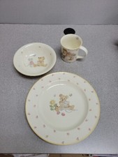 Mikasa Teddy 3 Piece Set Plate, Bowl, Cup-Child's Set