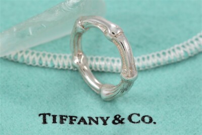 Tiffany & Co. Nature Silver Bamboo Ring | eBay