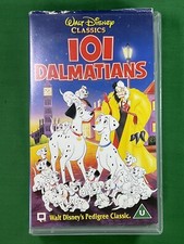 Walt Disney 101 Dalmatians VHS Tape, Cert U