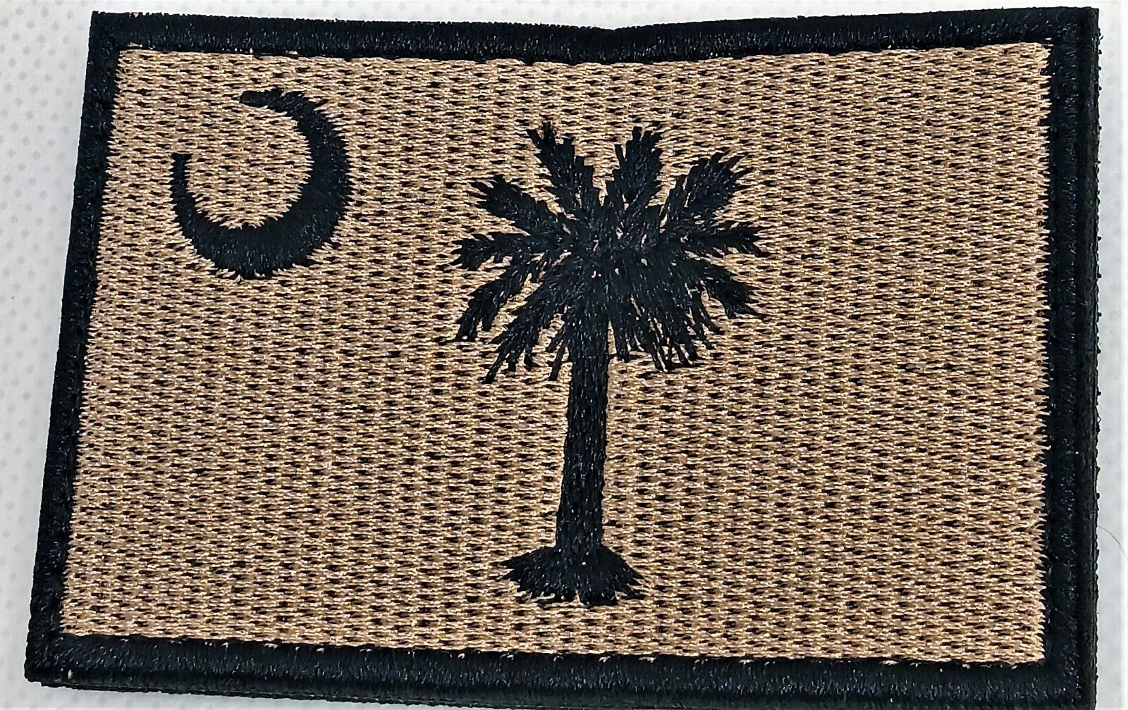 South Carolina State Flag Embroidered Patch with VELCRO Hook Loop