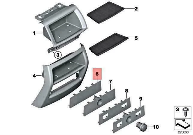 OEM BMW X3 X4 M F25 F26 X3 18D 18I 20DX 20I 20IX COVERING REAR 