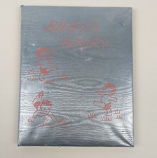 Vintage 1949 Baby's Story Illustrated Record Book Blue Taffeta Western Printing