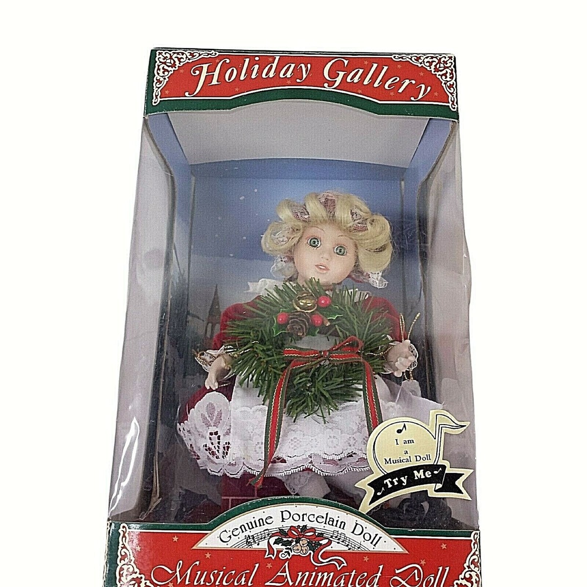 Vintage Christmas Doll Musical Animated Holiday Gallery 9