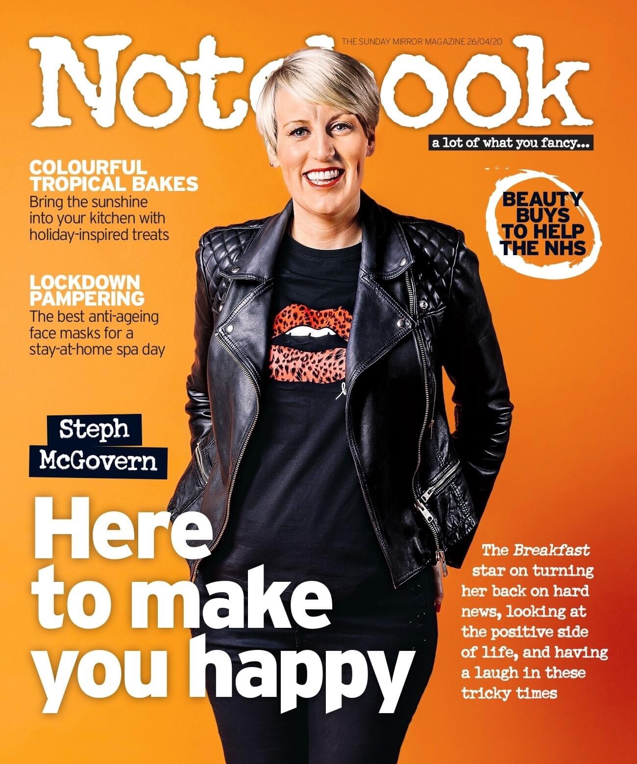 Notebook Magazine Steph McGovern 26/4/20 New Maimie McCoy Anne Hegerty-image