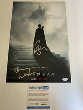 The Sandman signed autographed 12x18 photo Tom Sturridge Neil Gaiman ACOA