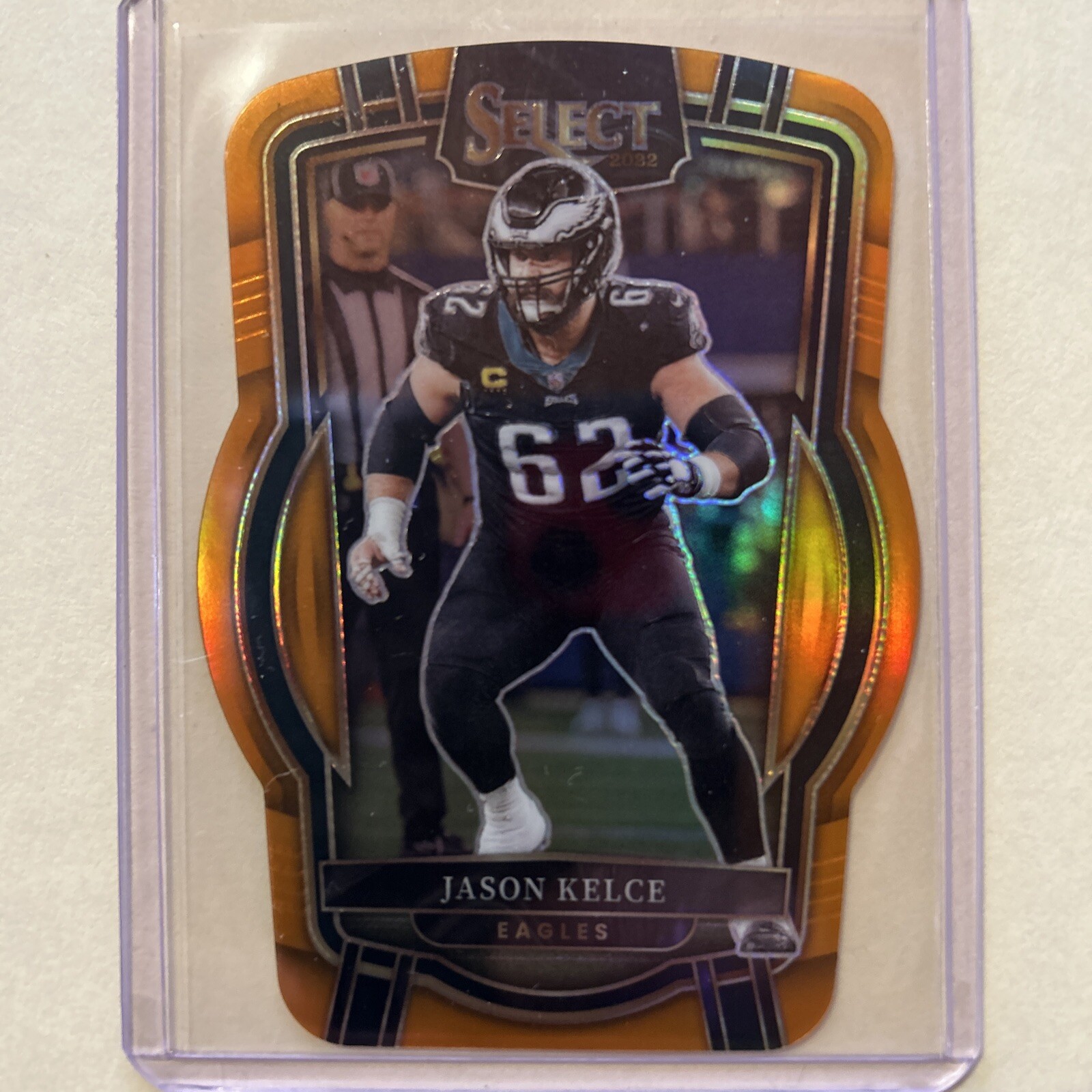 2022 Panini Select JASON KELCE #220 Club Level Orange Prizm Die-Cut /199 MS2