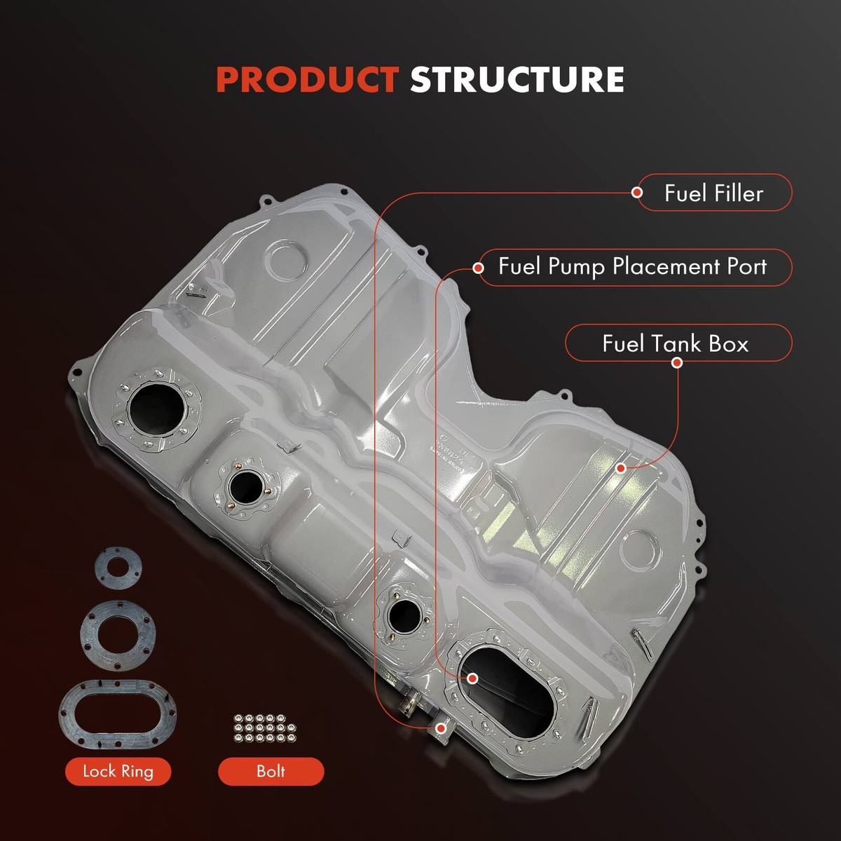 15.9 Gallons Fuel Tank for Subaru Impreza Legacy 1995 1996 1997
