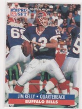 Jim Kelly 1991 Pro Set Football Card #78 Buffalo Bills