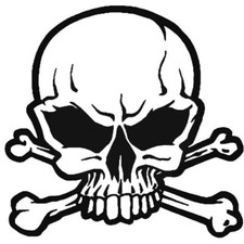 Skull and Bones Vinyl Decal