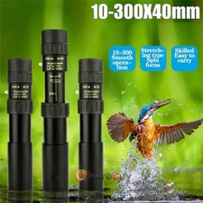 4K 10-300X40mm Monocular Telescope,Portable Super HD Telephoto Zoom Day/Night