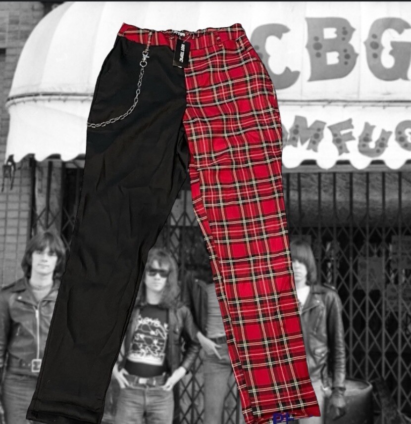 Hot Topic Black And Orange Plaid Pants Shop Black And Orange Plaid