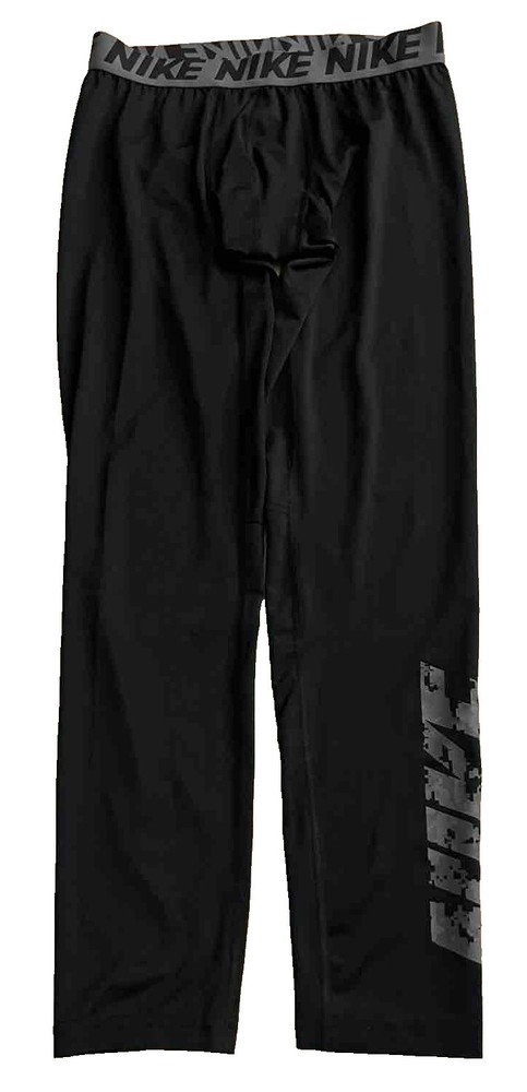 Nike Dri-Fit Mens Compression Pants Large Stretch Black Active Sportswear