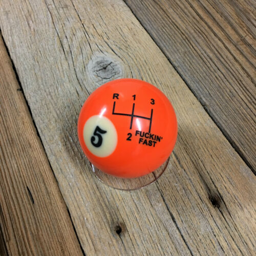 Fucking Fast Schaltknauf Billardkugel 8-Ball VW Bus Bulli T3 Pool Shifter Syncro - Bild 4 von 10