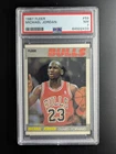 1987-88 Fleer Basketball MICHAEL JORDAN Vintage Chicago Bulls #59 PSA 7