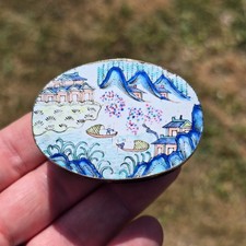Chinese Antique Canton Enamel Box 18th century Yongzheng / Qianlong RARE & FINE