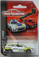 Majorette S.O.S Cars Volvo V90 Weiß/Schwarz/Gelb Politi Neu/Ovp Polizei Norwegen