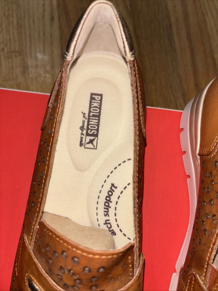 Pikolinos Mujer Cantabria Cuero Mocasines Piedra Talla 39 Sin Cordones Confort Festival Foto 4 de 4
