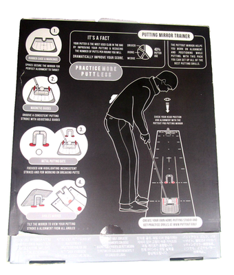 PuttOut Putting Mirror Trainer~Training Gate with Magnetic Guides
