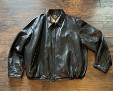Vintage 90s 2000s Tommy Hilfiger Leather Biker Jacket Size XXL Men  s Black Y2k
