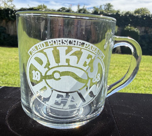 Custom Engraved 1988 33rd Annual Pike's Peak Porsche Parade Promotional Mug