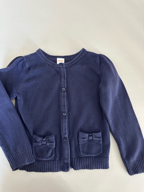 Gymboree Girls Size S (5-6) Navy Cardigan Sweater