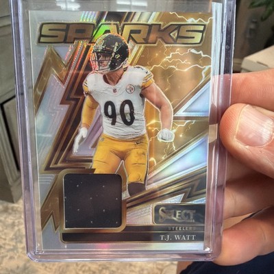 2025 Select Football TJ Watt Jersey Relic Sparks Silver Prizm /149 Steelers  
