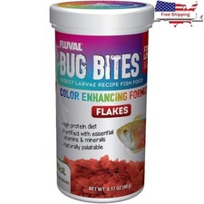 Tropical Fish Food Color Enhancing Flakes Nutrient Rich Protein High Omega 3 6
