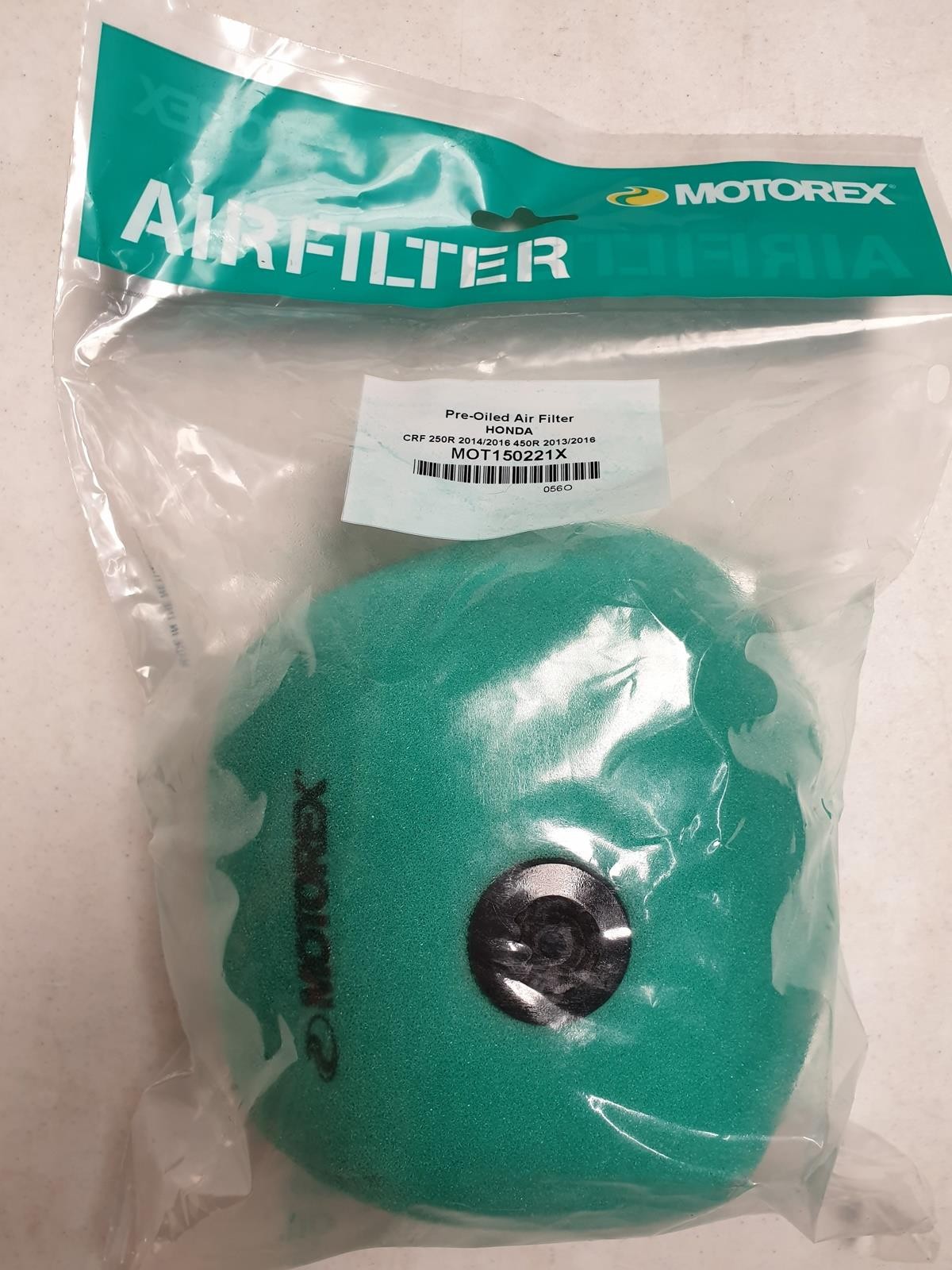 Motorex Oiled Air Filter Honda CRF 250R 2014/2016 CRF 450R 2013/2016 MOT150221X