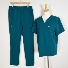 Figs 2 Piece Scrub Set Deep Teal Top Medium Pants Large Tall Men s