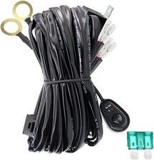 Work Lights Bar Wiring Harness Kit 12V 40A Lights Wiring Harness Switch Relay 14