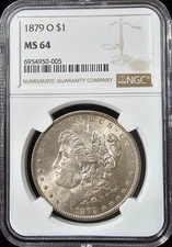 1879-O Morgan Dollar MS-64 NGC VIDEO
