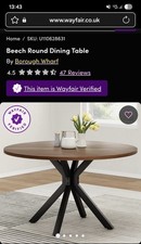 Wayfair walnut Dining Table New