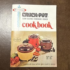 Olla de cocción lenta Rival Original modelo 3300 3101 3103 libro de cocina folleto años 70