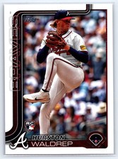 2025 Topps #253 Hurston Waldrep RC - Atlanta Braves