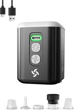 Portable Air Pump for Inflatables - Rechargeable Electric Air Mattress Pump with