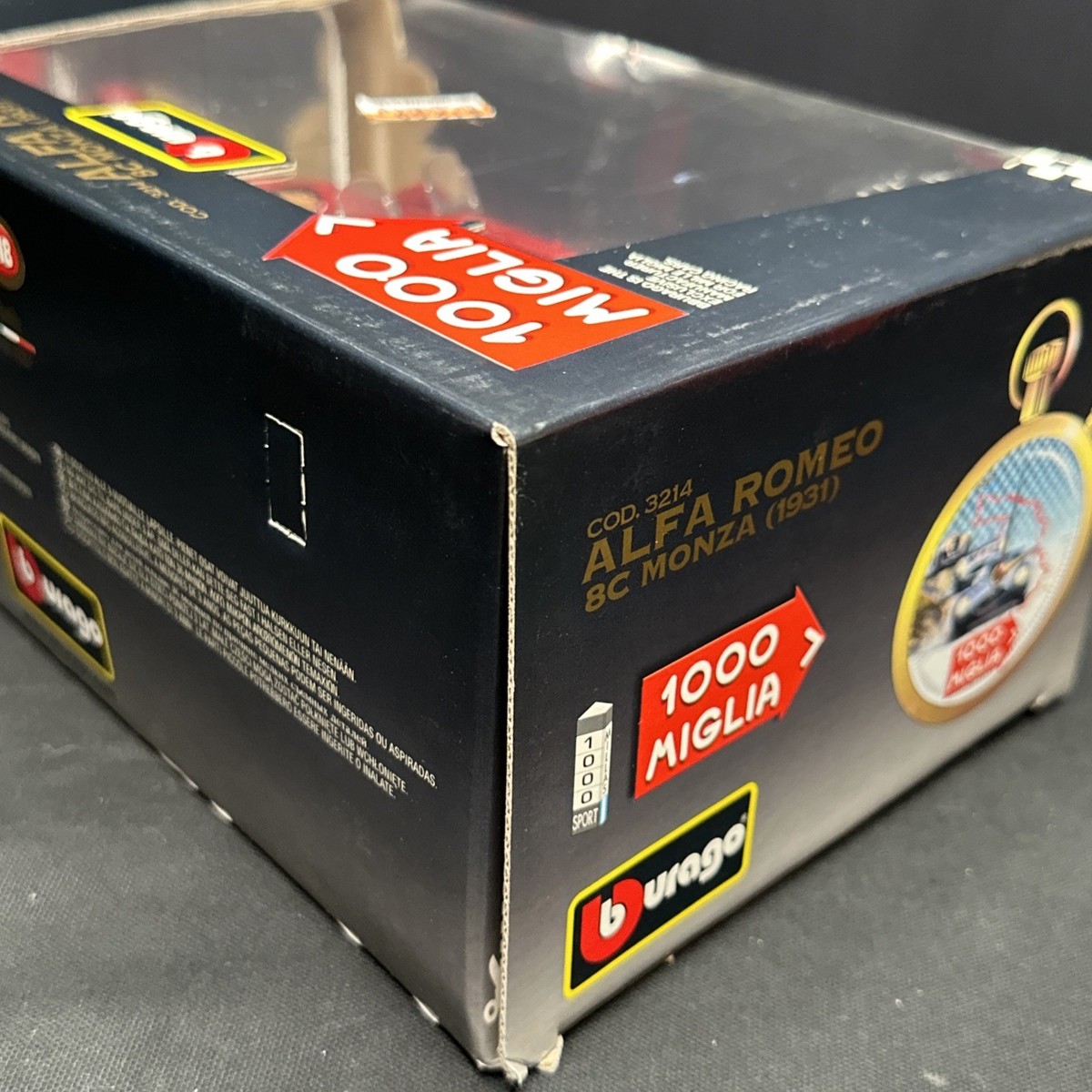 Burago 3214 1/18 Scale Red Alfa Romeo 8C Monza 1931 #93 1000