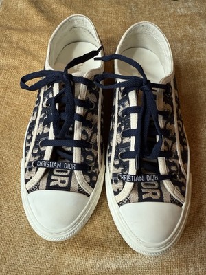 Authentic Christian Dior Walk'N'Dior Low Top Sneakers Size 9