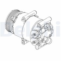 Delphi Kompressor, Klimaanlage CS20324 FüR Ford