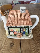 Farm House Novelty Teapot The Village Annie Rowe Western House Gifts