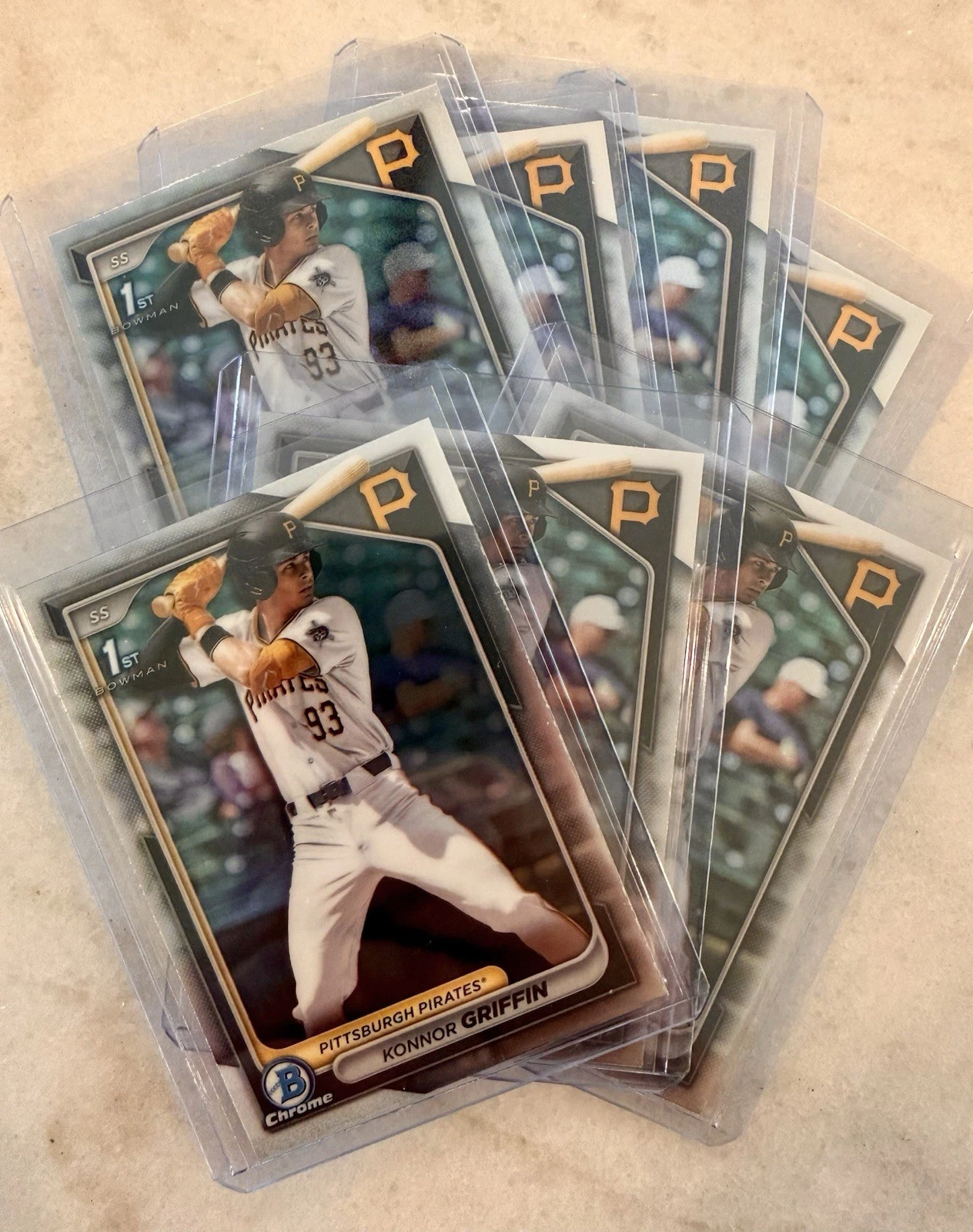 Topps 2024 Bowman Chrome 1st Bowman Konnor Griffin BDC-21 Pirates - product detail image 3