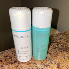 Proactiv Acne Cleanser  Toner Set Benzoyl Peroxide 2.5 Face 2 fl oz