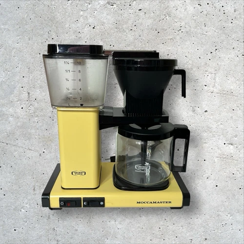 Moccamaster Techni Vorm KBG Auto Off 10 Cup Butter Yellow Coffee Maker