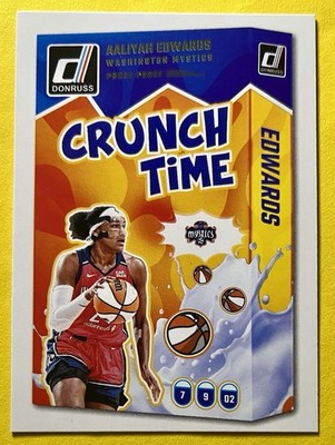 Aaliyah Edwards 2025 Panini Donruss WNBA CRUNCH TIME PRESS PROOF #4 MYSTICS
