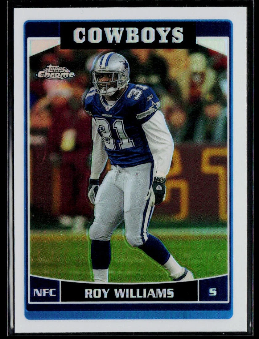 Roy Williams trading card