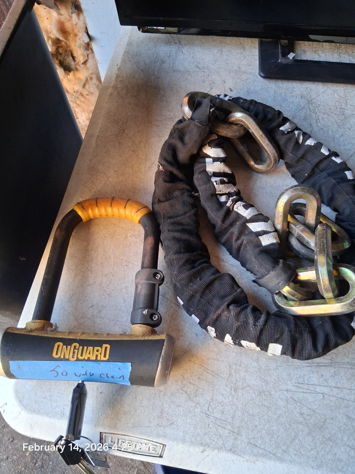 Kryptonite New York Fahgettaboudit Chain with OnGuard lock