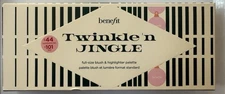 benefit twinkle'n jingle full size blush & highlighter palette new in box Pink