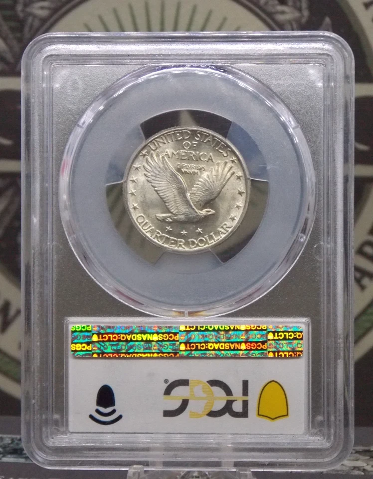 1930 "P" Standing Liberty SILVER Quarter 25c PCGS MS63 FH #819 *FULL HEAD* ECC&C - Image 4 of 4
